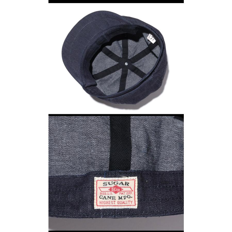 SUGAR CANE & Co.（シュガーケーン） 10oz. DENIM APPLEJACK CAP