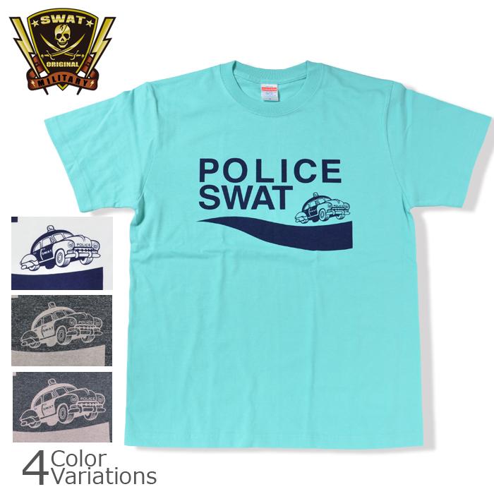 SWAT ORIGINAL（スワットオリジナル） POLICE SWAT PRINT T-SHIRT ポリス スワット プリント Tシャツ 【メール便】｜swat