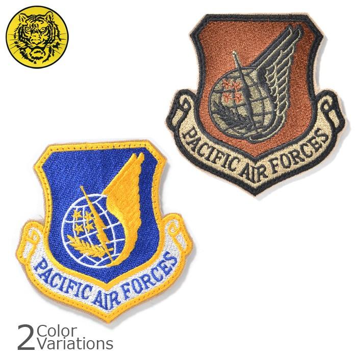 最終価格　PACIFIC AIR FORCES F-16 ワッペン タイガーエンブ PACIFIC AIR FORCES PATCH 【メール便】 : ミリタリー