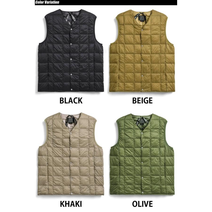 TAION(タイオン) V ネックボタン インナーダウンベスト 001