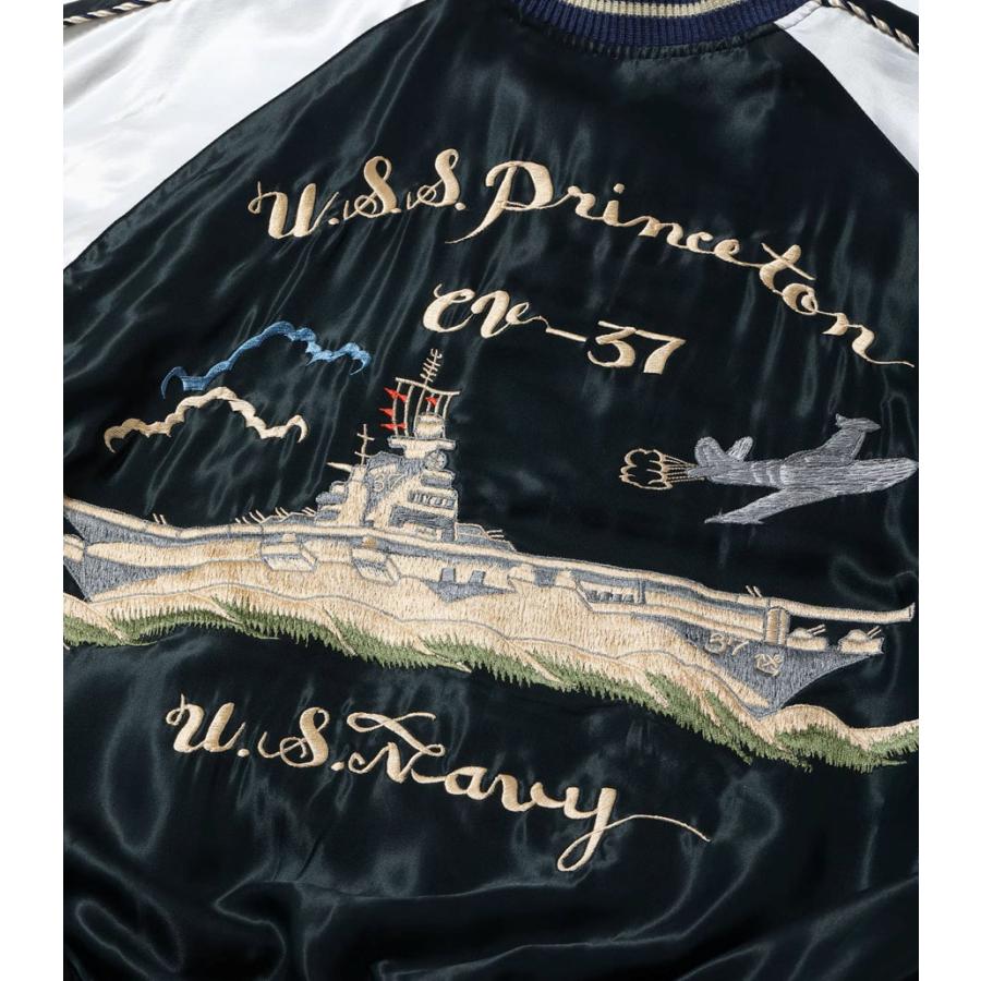 TOYO ENTERPRISE Early 1950s Style Acetate Souvenir Jacket “USS PRINCETON” × “MAIKO” TT15877-219の画像