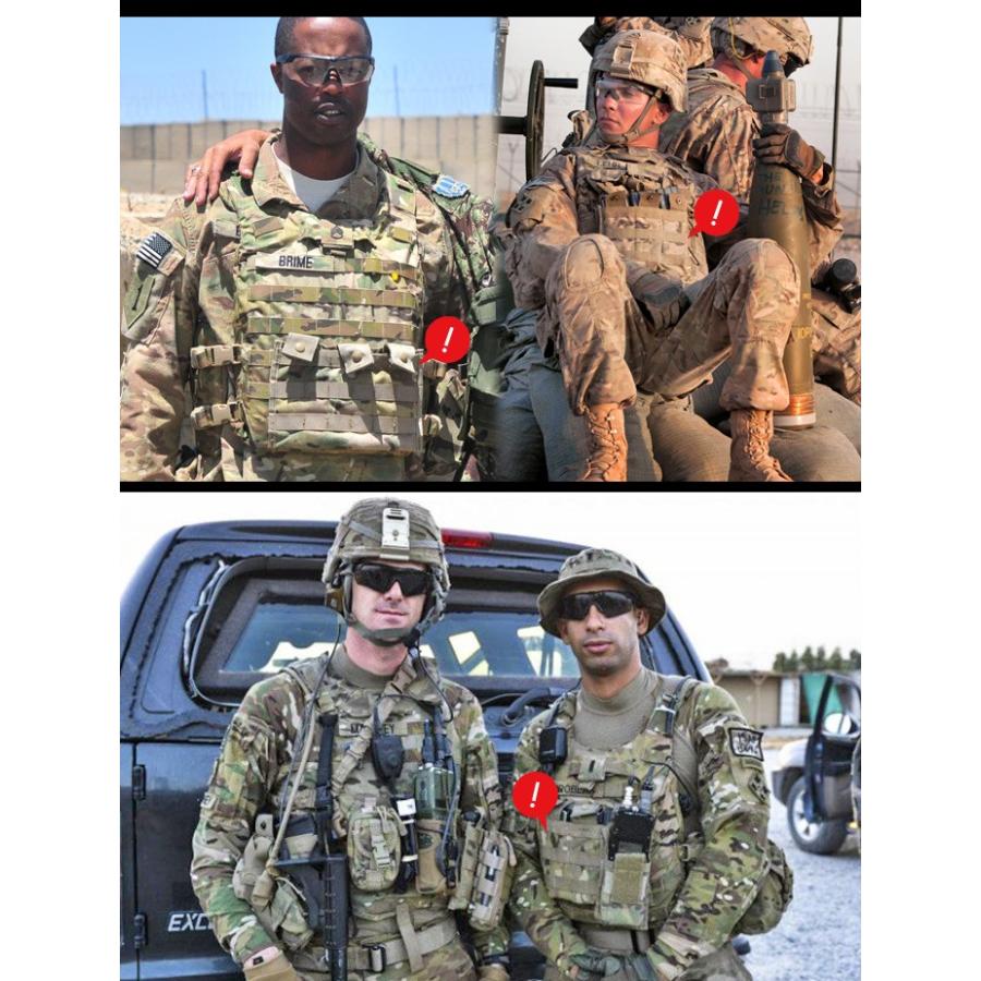 激レア 美品 米軍実物 放出品 サイドプレート ２枚組 セット！ U.S SURPLUS（USサープラス） 米軍放出未使用品 MOLLE2 M4 THREE MAG