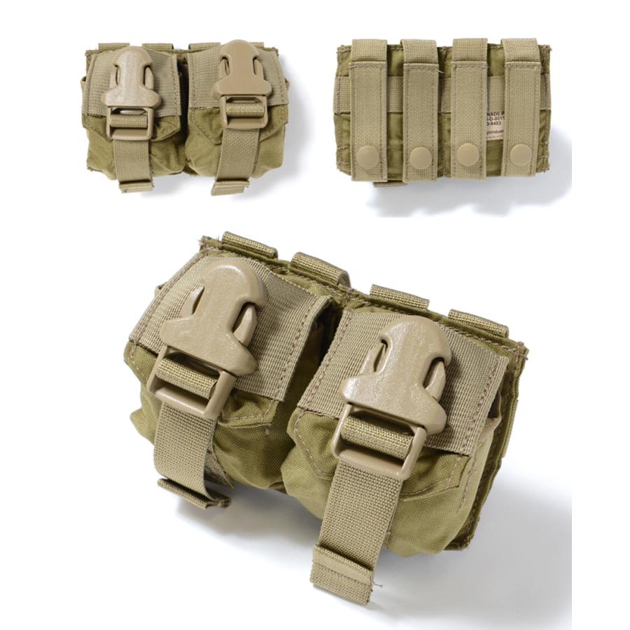 米軍放出品 SFLCS ユーティリティポーチ utility pouch カーキ U.S SURPLUS 米軍放出未使用品 SFLCS V2 DOUBLE FRAG GRENADE POUCH
