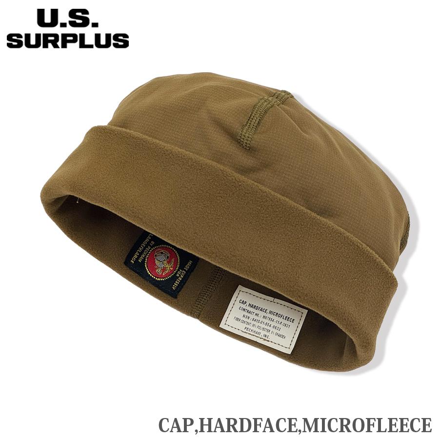 U.S SURPLUS 米軍放出未使用品 USMC BEANIE CAP MICROFLEECE HARDFACE