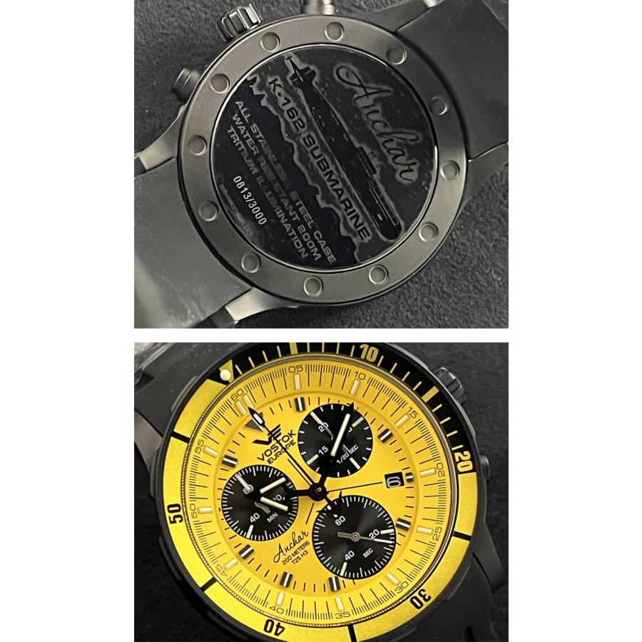 VOSTOK EUROPE (ボストーク) アンチャール クロノグラフ ブラックPVD 