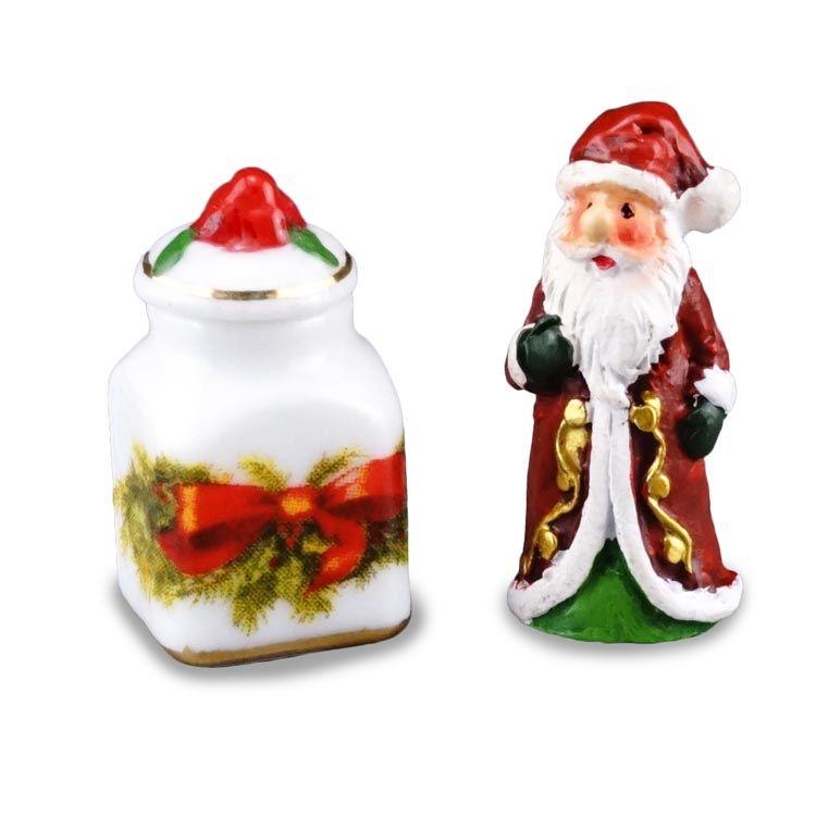 ミニチュア ロイターポーセリン サンタの置物とクリスマスキャニスター Rp18 5 ドールハウス用 Rp18 5 ミニチュアのすぃーとあっぷるぱい 通販 Yahoo ショッピング