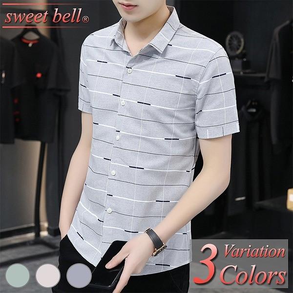 カジュアルシャツ メンズ シャツ 半袖 柄 夏 おしゃれ 白シャツ オックスフォード シャツ ボタンダウン ワーク ネル リネン アメカジ ダンガリー チェック U 8557p33a Sweet Bell メンズ店 通販 Yahoo ショッピング