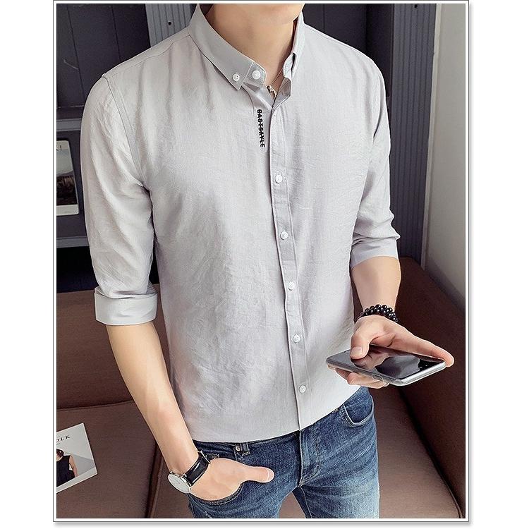 カジュアルシャツ メンズ シャツ 五分袖 七分袖 半袖 無地 夏 おしゃれ 白シャツ オックスフォード ボタンダウン ワーク ネル リネン アメカジ ダンガリー U2b413 Cs17p45a Sweet Bell メンズ店 通販 Yahoo ショッピング