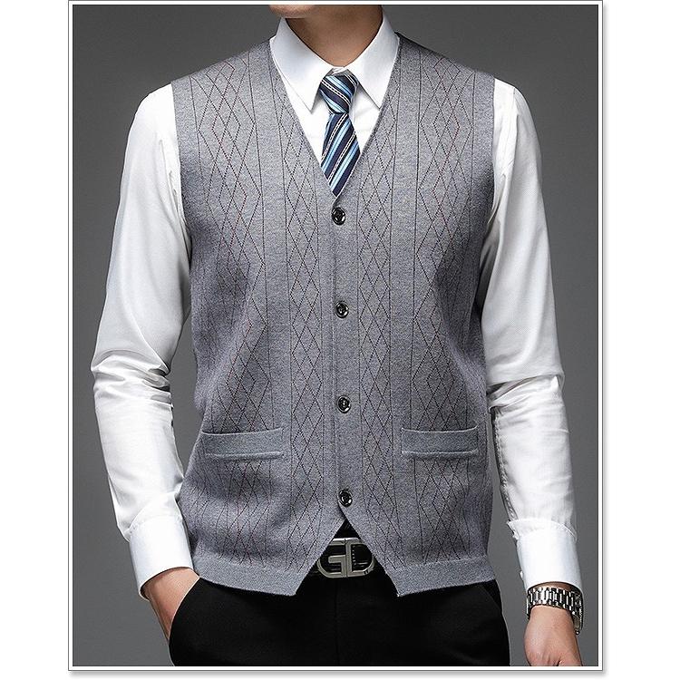 ベスト ニット メンズ ニットベスト 40 ランキングtop5 50代へも好評なデザインと高品質な上級モデル 春 カジュアル 冬 秋 ビジネス ジレ カーディガン