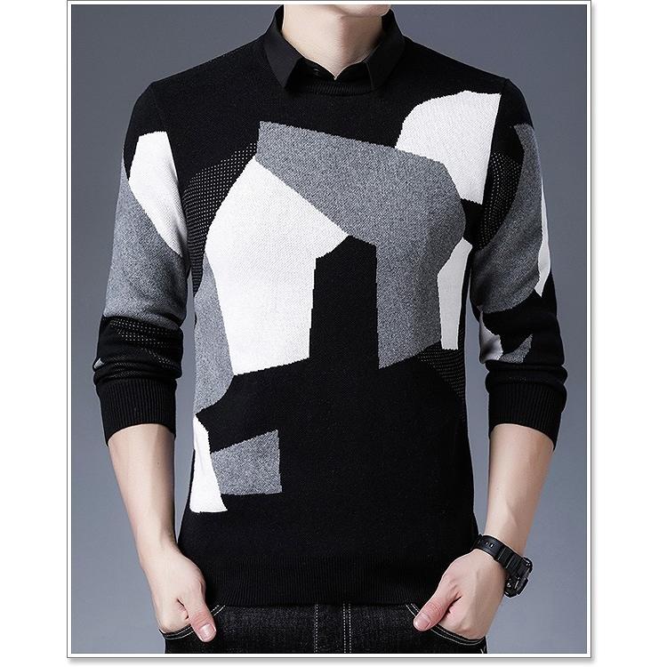 セーター メンズ ニット ウール 春 秋 冬 襟付き おしゃれ ブランド ビジネス カジュアル 40代 50代にも好評【Men&rsquo;s セーター特集】商品情報から&darr;