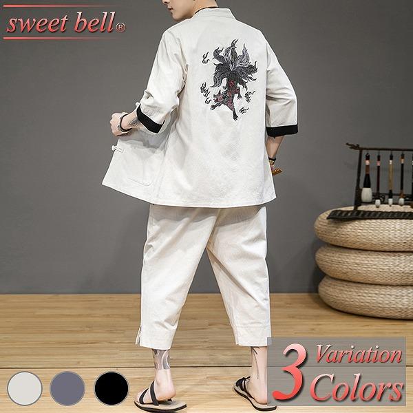 代引不可 甚平 メンズ 半袖 作務衣 夏用 男性用 麻 浴衣 着物 部屋着 刺繍 夏祭り 花火大会 おしゃれ しじら織り 大きいサイズ セットアップ 高い品質 Zoetalentsolutions Com