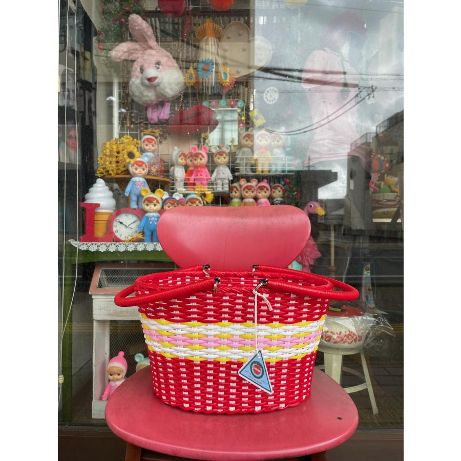 大きいひとみちゃん」 昔ながらの買い物かご 【竹日の丸印】手作り