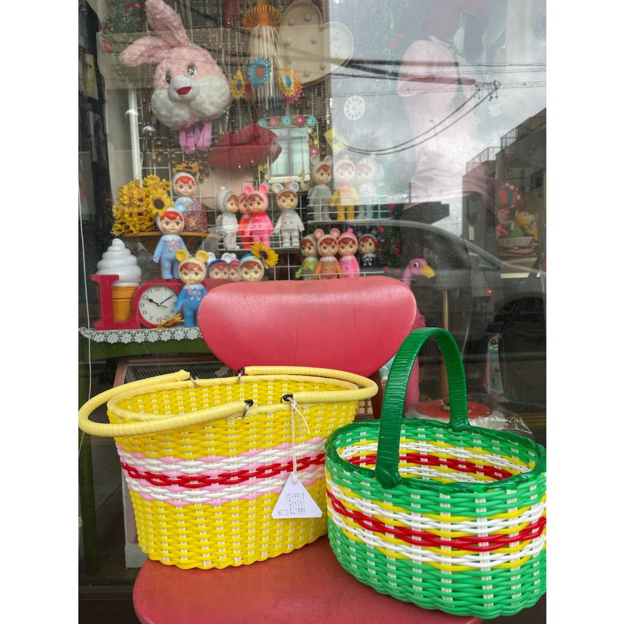 大きいひとみちゃん」 昔ながらの買い物かご 【竹日の丸印】手作り