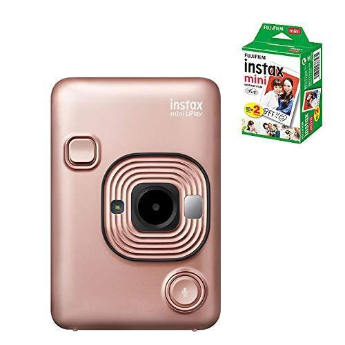 日本全国送料無料 フィルム枚付き 富士フイルム ハイブリッドインスタントカメラ チェキ Instax Mini Liplay ブラッシュ 高い 素材 Zoetalentsolutions Com