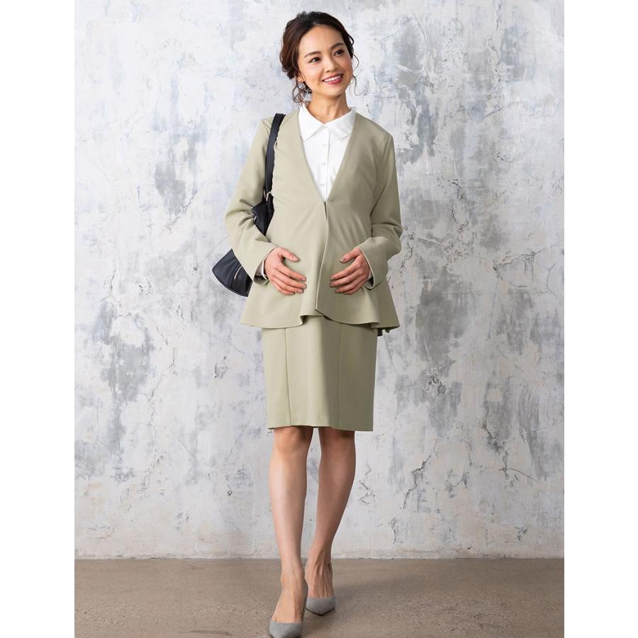 SweetMommy（スウィートマミー） マタニティ 服 ジャケット ノーカラー 