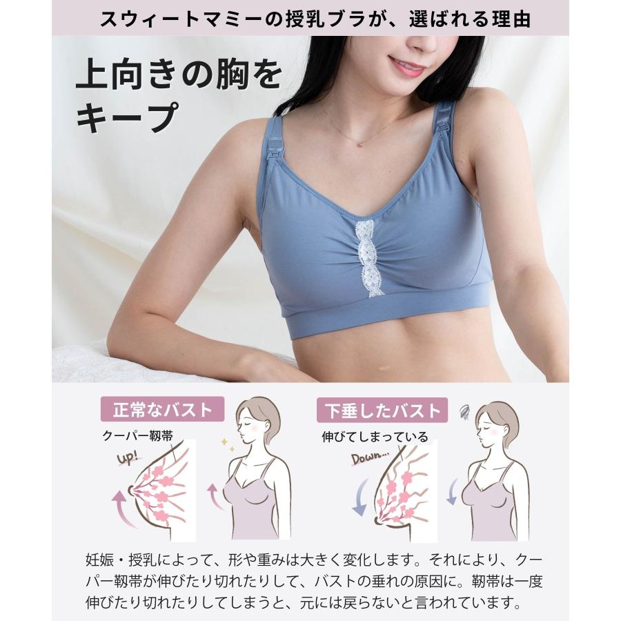 UNIQLO マエアキブラ　前開きブラ　L ネイビー　ブラジャー　授乳　入院 UNIQLO - UNIQLO マエアキブラ 前開きブラ L ネイビー ブラジャー 授乳