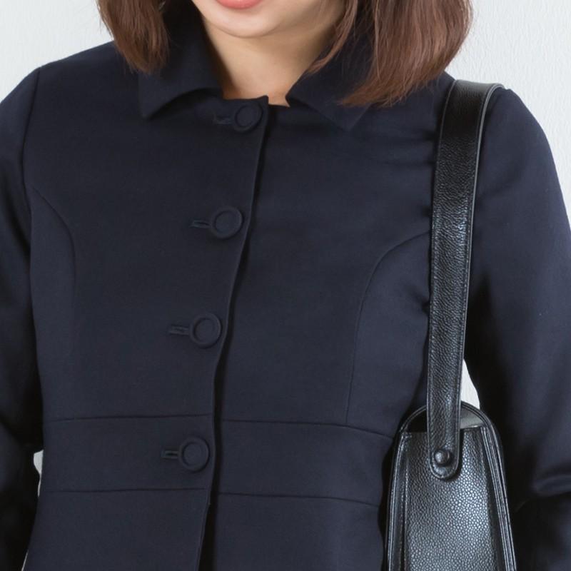 マタニティ 服 ジャケット マタニティ フォーマル 長袖 メリノウール ブラックフォーマル 授乳服 ママスーツ 人気_8