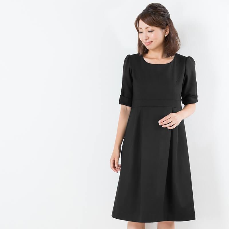 マタニティ服 フォーマル マタニティワンピース 授乳服 メリノウール ブラックフォーマル ママスーツ 人気 試着可_13