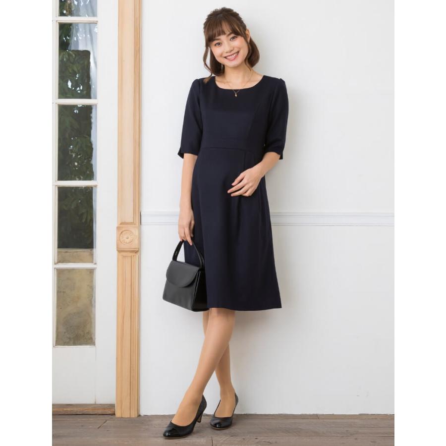 マタニティ服 フォーマル マタニティワンピース 授乳服 メリノウール ブラックフォーマル ママスーツ 人気 試着可_3