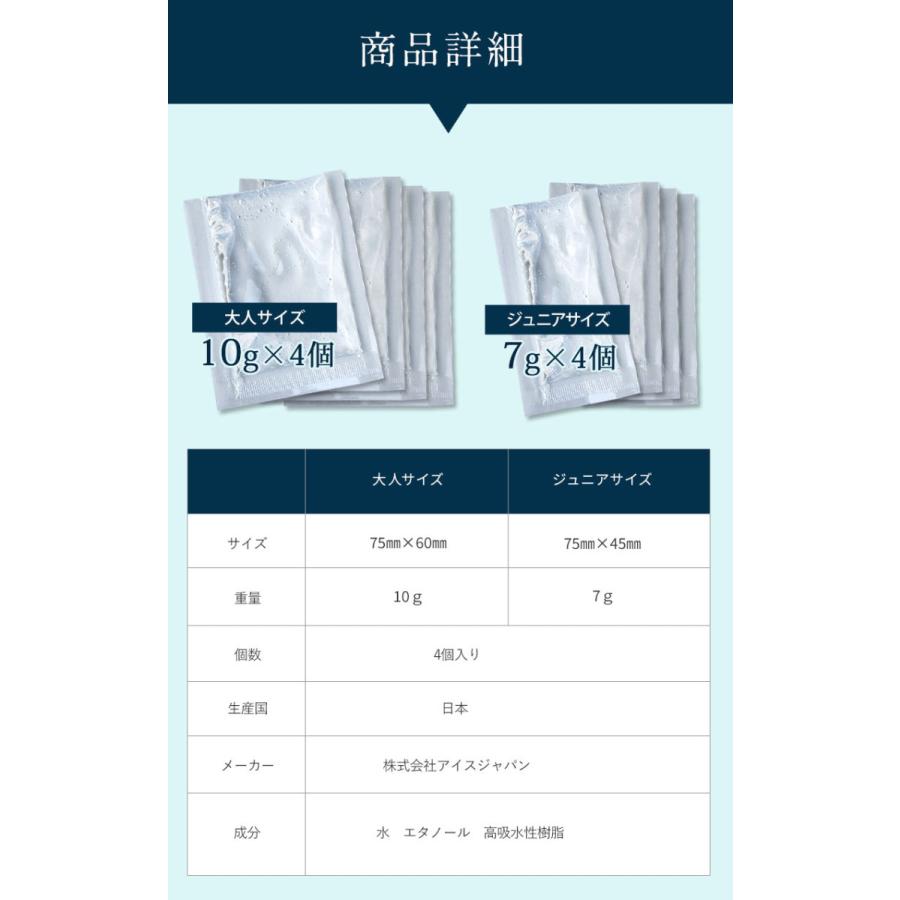 SweetMommy（スウィートマミー） 保冷剤 マスク 用 4個 日本製 ミニ 3