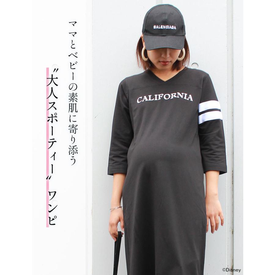 即納送料無料 マタニティ 服 ワンピース ミッキー プリント Tシャツワンピ ディズニー スウィートマミー限定 授乳服 産前産後 親子リンク おそろい Cisama Sc Gov Br