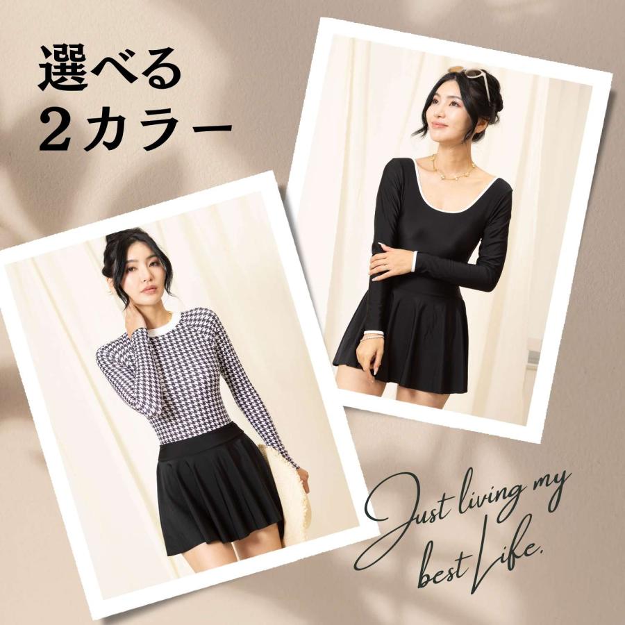 水着セット ホワイトとブラック SweetMommy（スウィートマミー） 水着 水着セット ワンピース水着 2点