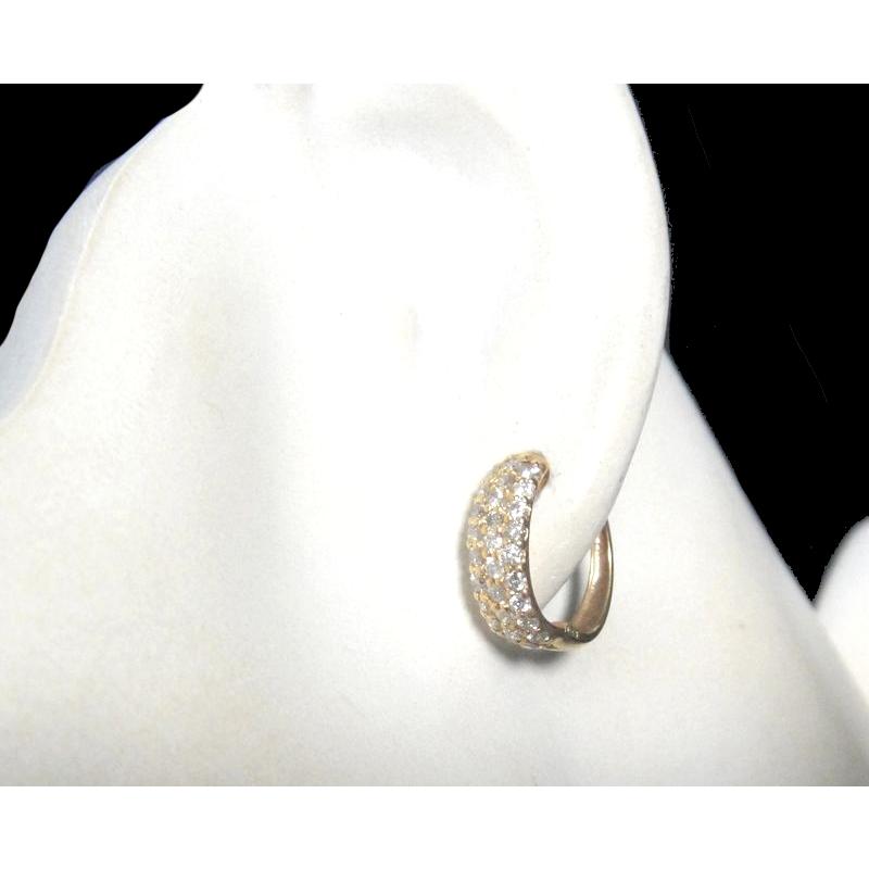 フープピアス】New全面超豪華パヴェ 18YG 計1.00ctダイヤモンドピアス 