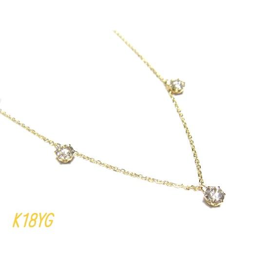 【予約】【小豆】プレミアムステーションデコルテアレンジ！Pt計1.00ctダイヤモンドネックレス【1カラット 1ct】の画像