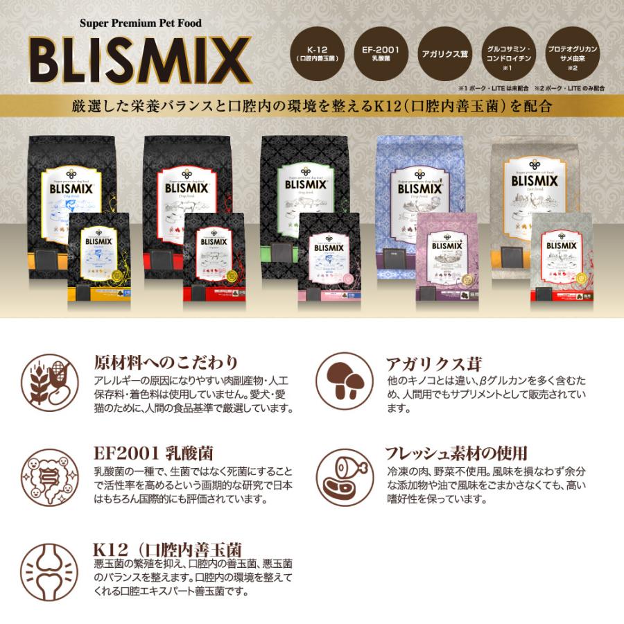 ブリスミックス BLISMIX LITE ウェイトコントロール 全犬種 成犬・シニア犬用 1kg (犬・ドッグ)[正規品]｜sweet-pet｜02