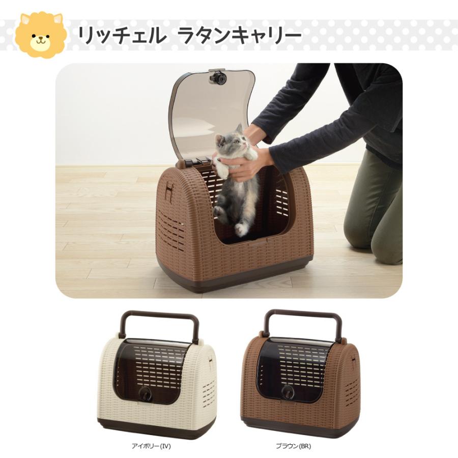 リッチェル（Richell） ラタンキャリー ブラウン (犬猫兼用