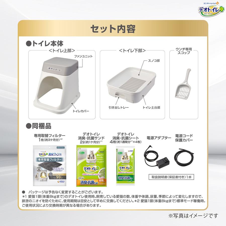 デオトイレ ユニ・チャーム 脱臭ファン+ 本体セット システムトイレ