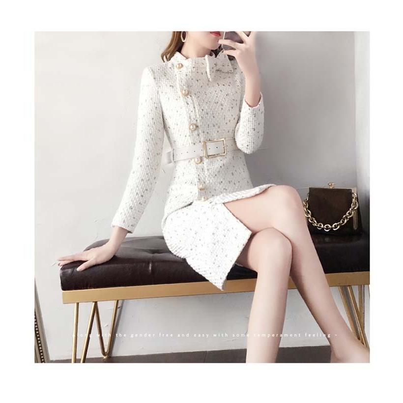 りぼんネックツイードワンピース ワンピース ロング ミモレ パールボタン きれいめ 上品 スレンダー エレガント Sweet Pocket 通販 Yahoo ショッピング