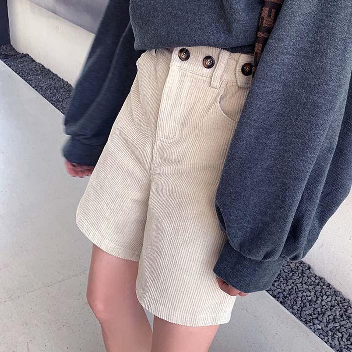 玄関先迄納品 パンツ レディース コーデュロイバミューダーパンツ 大きいサイズ有 ボトムス シンプル メンズライク カジュアル 大人 ハーフパンツ ショート ハーフパンツ カラー ブラック Www Cognitiva La