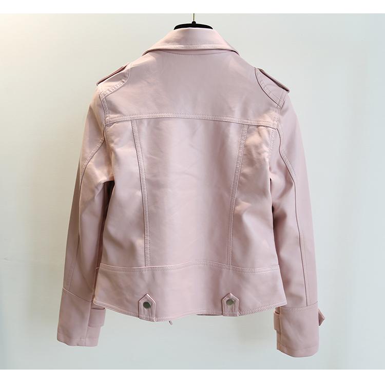 ショートライダースジャケット Pu 定番 １枚は欲しい 4color レディース S M L Xl ホワイト ブラック ピンク オフホワイト Sp Sweet Pocket 通販 Yahoo ショッピング