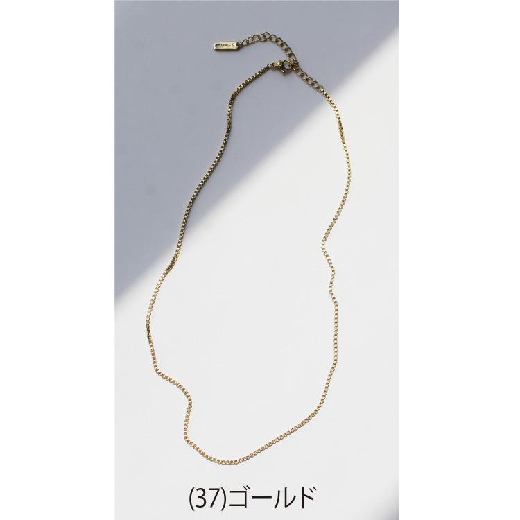 ネックレス チェーンネックレス シンプル K18 ゴールド ステンレス