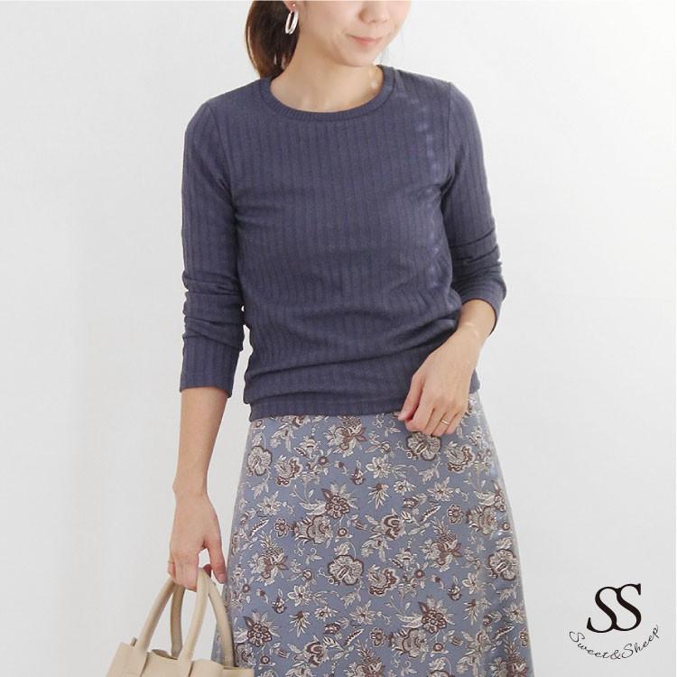 トップス カットソー 長袖 リブカットソー アンサンブル ｏｌ オフィスカジュアル トレンド セットアップ シンプル Sweet Sheep 通販 Yahoo ショッピング