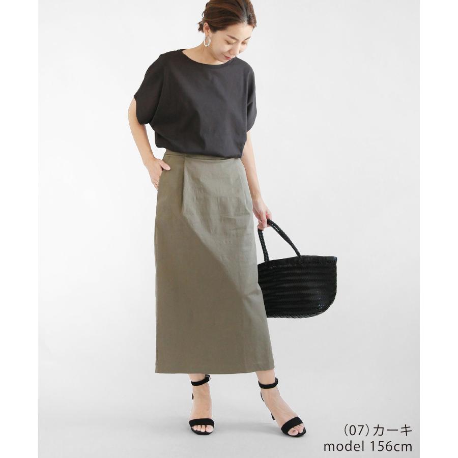 スカート タイトスカート レディース 春 夏 タック入り ひざ丈 ロング チノ 大人 ママ 40代 30代 Sweet Sheep 通販 Yahoo ショッピング