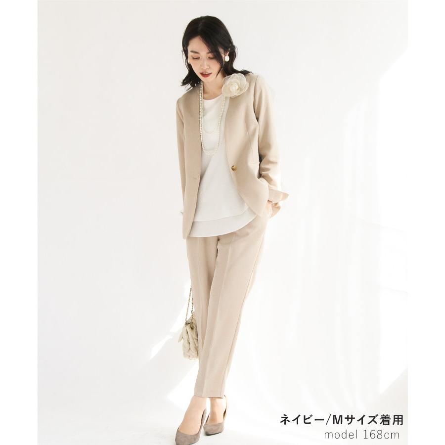 セットアップ レディース コーデセット 4点セット 福袋 七五三 30代 40代 ママ フォーマル 服装 母 ママ 入学式 ジャケット パンツ ブラウス ネックレス Sweet Sheep 通販 Yahoo ショッピング