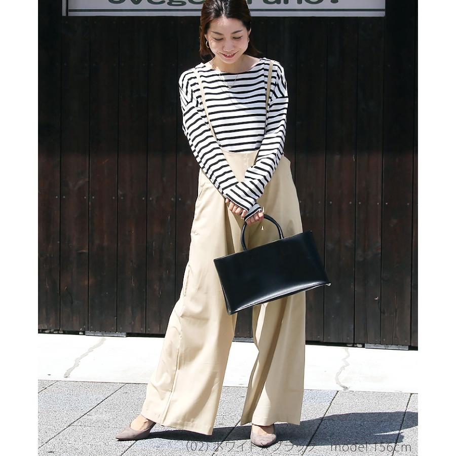 トップス レディース ボーダー カットソー 秋 冬 おうち服 プル