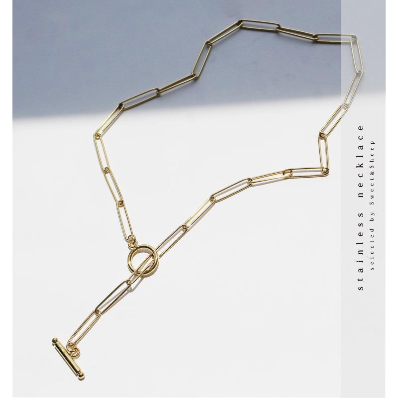 ネックレス アクセ アクセサリー 夏 ジュエリー ステンレス 18k 18K