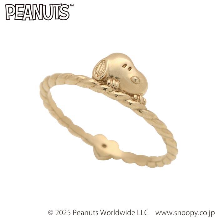 PEANUTS ピーナッツ スヌーピー SNOOPY ピンキーリング K10 SNOOPY（スヌーピー） 指輪 レディース SNOOPY PEANUTS スヌーピー