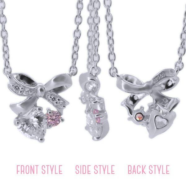 プライベートレーベル Private Label ネックレス レディース グリッターリボン シルバー ジュエリー ファッション アクセサリー ペンダント 正規品 あすつく対応