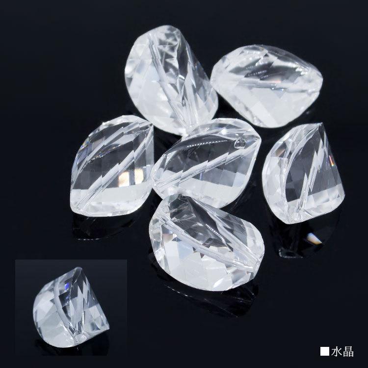 水晶 ツイストカット 大 多面カット バラ売り パワーストーン 天然石 