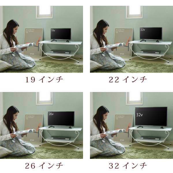 当社オリジナル ヨーロッパ風 ロートアイアン 家具 テレビ台 テレビボード コンパクト 40型 対応 幅90 奥行 42 テレビラック アイアン 脚 アンティーク風