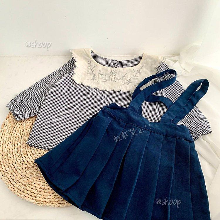 お買い得モデル 長袖 キッズ 子供服 セットアップ 秋冬 150 140 130 1 110 100 おしゃれ 可愛い スカート チェック柄 ワンピース ジュニア キッズ 韓国子供服 新作 シャツ ブラウス サイズ 90cm Www We Job Com