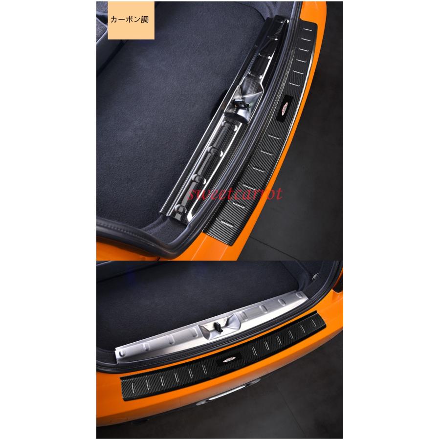 3色可選 BMWミニ mini F55/F56専用 トランクガード リアバンパー プロテクター ガード 外側 1P
