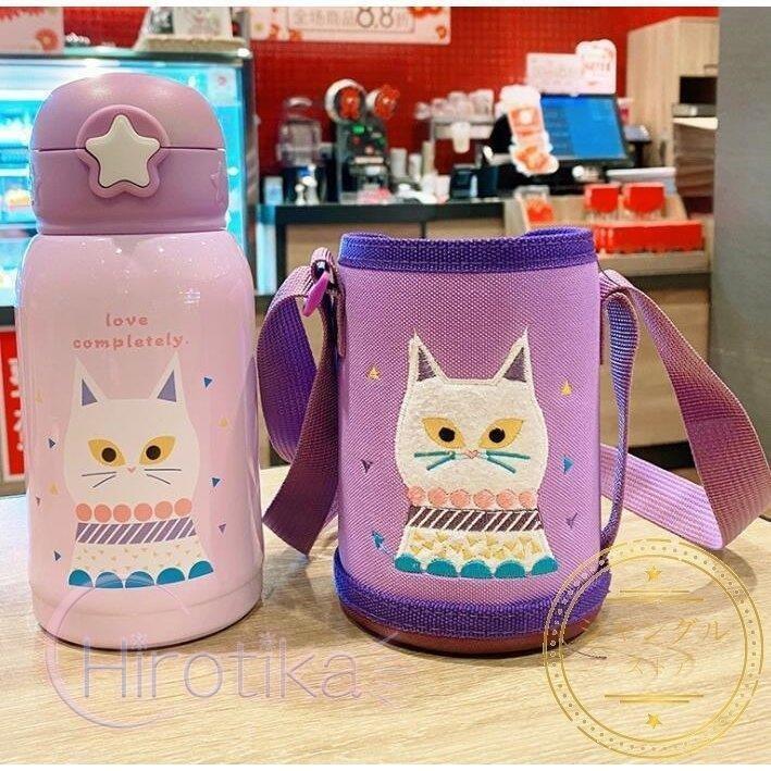 水筒 子供用 魔法瓶 おしゃれ 可愛い キッズ 女の子 男の子 ボトル 2ways 直飲み 500ml ストロー付き カバー付き 斜めかけ可能 保温 保冷 保育園 コップ付き ５５ 以上節約