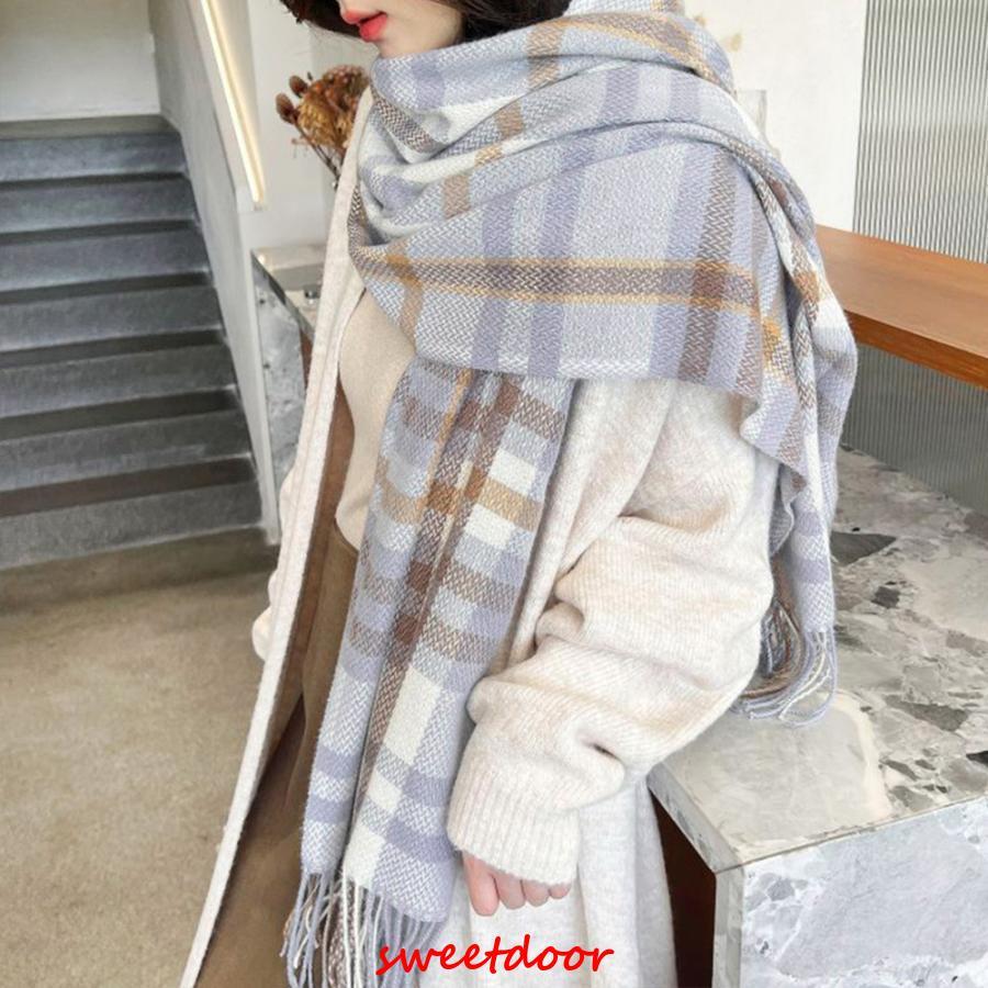 チェック柄 マフラー 大判ストール 秋冬 : SWEET DOOR - 通販 - Yahoo