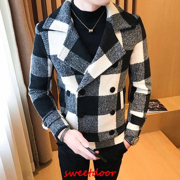 ピーコート Pコート メンズコート 秋冬 ラシャコート ショートコート