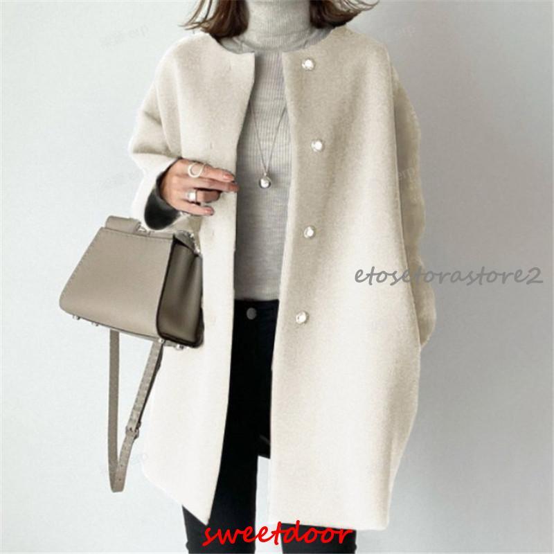 コート ノーカラーコート レディース 冬服 秋冬 春秋 ゆったり